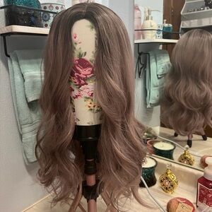 Synthetic new with tags grey/purple wig